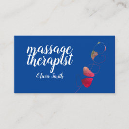 Cartão De Visita Azul vermelho elegante verde rústico sofisticado f