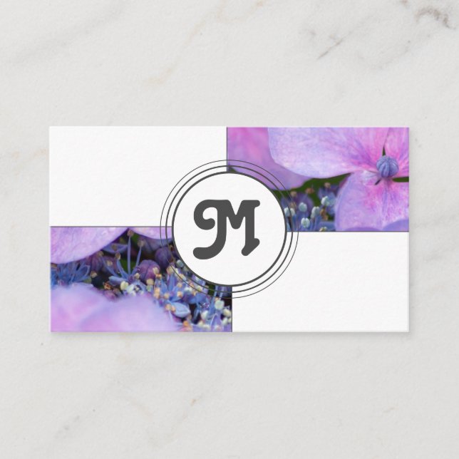 Cartão De Visita Azulejos brancos elegantes floristas cor de rosa m (Frente)