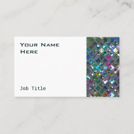 Cartão De Visita Azulejos com duas cores múltiplas laterais brancas