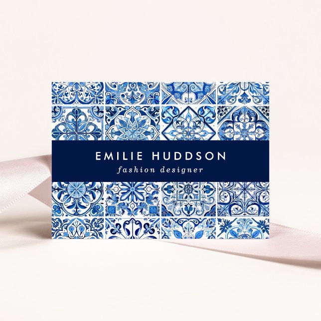 Cartão De Visita Azulejos do Mediterrâneo, Portugal, Azulejo, Majol (Criador carregado)