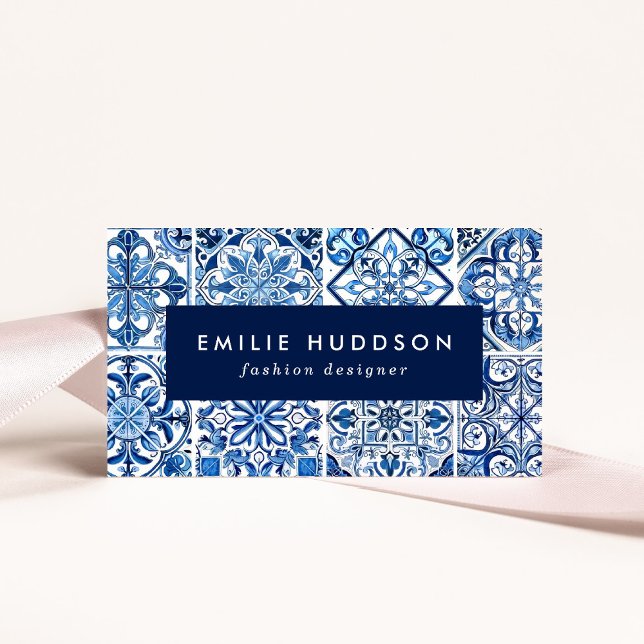 Cartão De Visita Azulejos do Mediterrâneo, Portugal, Azulejo, Majol (Criador carregado)