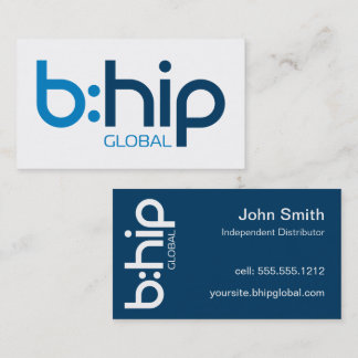 Cartão De Visita b:HIP Distributor Business Card Blue