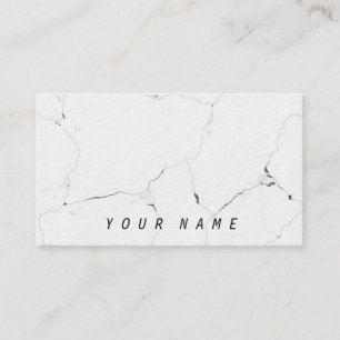Cartão De Visita B&W mínimos refrigeram elegante lustroso de
