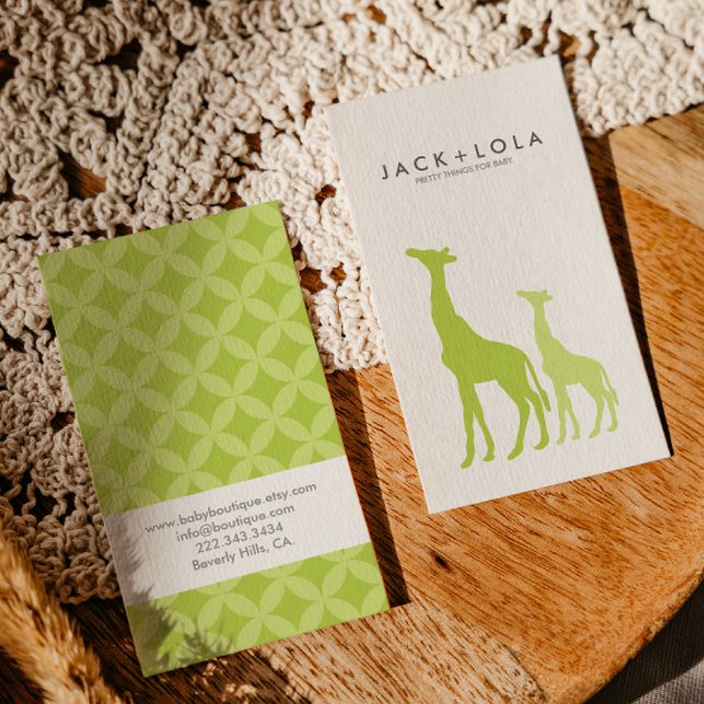 Cartão De Visita Baby Boutique, Doula, consultor de lactação (Criador carregado)