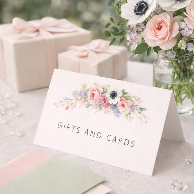 Cartão De Visita Baby in Bloom Sweet Floral Baby Shower (Criador carregado)