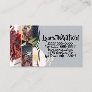 Cartão de visita Baby Pink Cosmos on-Marinho