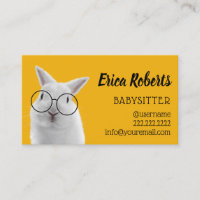 Babysitter Cute Nerdy Rabbit Babysitting Chilcare