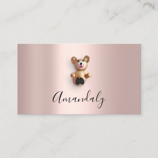 Cartão De Visita Babysitter Nanny Professional Daycare Beer (Frente)