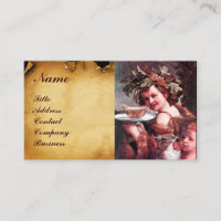 BACCHUS, UVAS, ROSA, VINHO VERMELHO PARCHE DE SELO