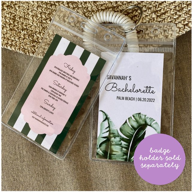 Cartão De Visita Bachelorette do Troop Beverly Colinas Inserir Itin (Criador carregado)