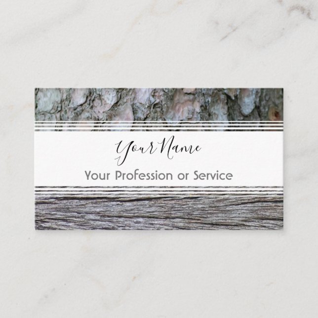 Cartão De Visita Bacia mínima de estilhaços de madeira para interio (Frente)