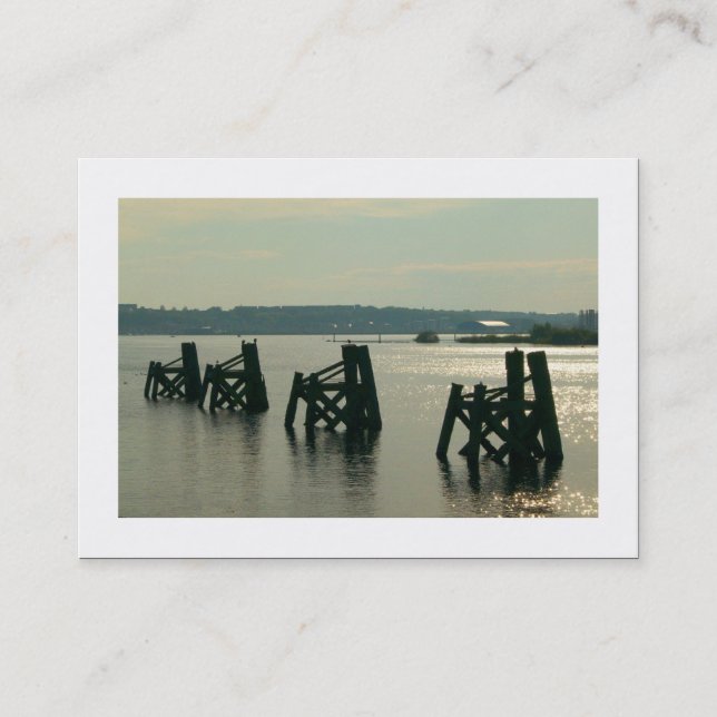 Cartão De Visita Baía de Cardiff (Bordada) (Frente)