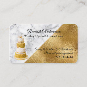 Cartão De Visita Bake Baker de Casamento