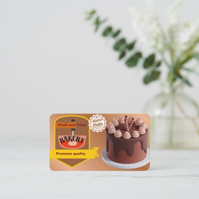 Cartão De Visita bakery (Em pé/Frente)