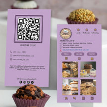Bakery Professional Modern Purple Instagram