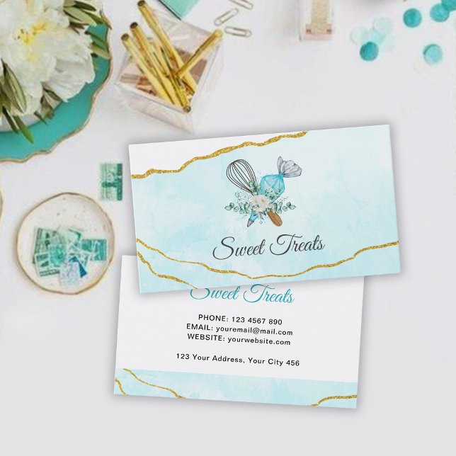 Cartão De Visita Bakery Whisk (Criador carregado)