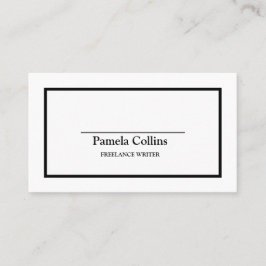 Cartão De Visita Balcão e branco profissionais simples