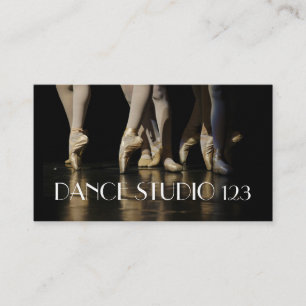 Cartão De Visita Balé Dance Instructor Studio Lessons