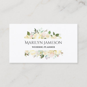 Cartão De Visita Balilla Blossoms Planner de Casamento