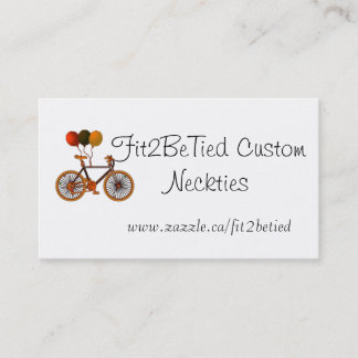 Cartão De Visita Balões da bicicleta