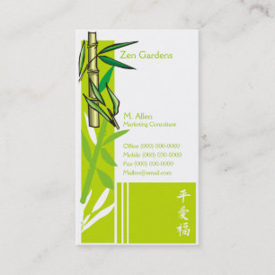 Cartão De Visita Bambu