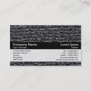 Cartão De Visita Banda a cores - Preto - Jumper salgado 03