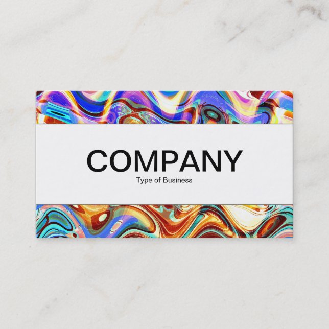 Cartão De Visita Banda Center - mistura 02 da cor (Frente)