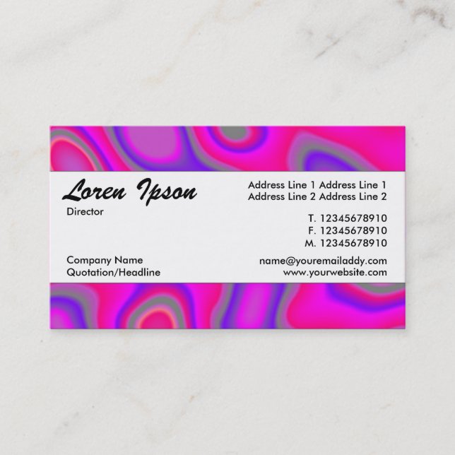 Cartão De Visita Banda central 041 (Frente)