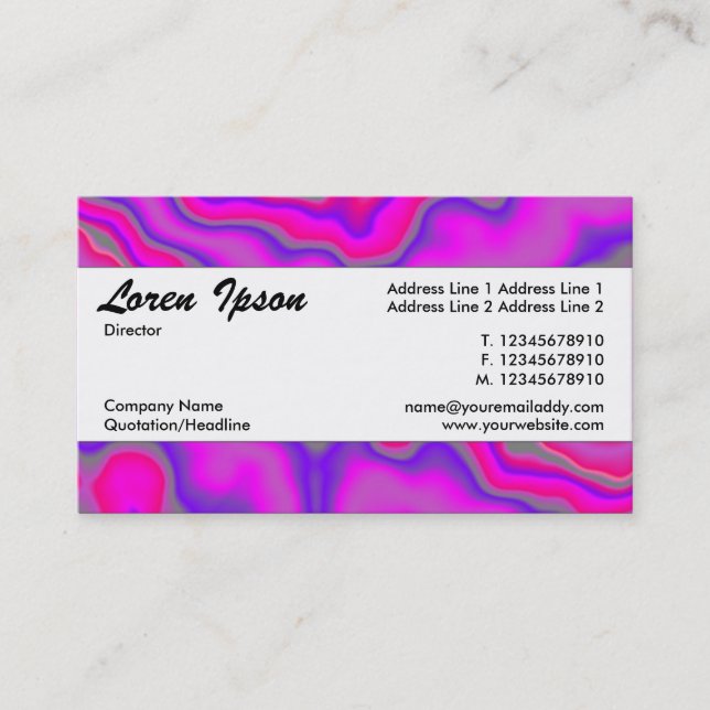 Cartão De Visita Banda central 042 (Frente)