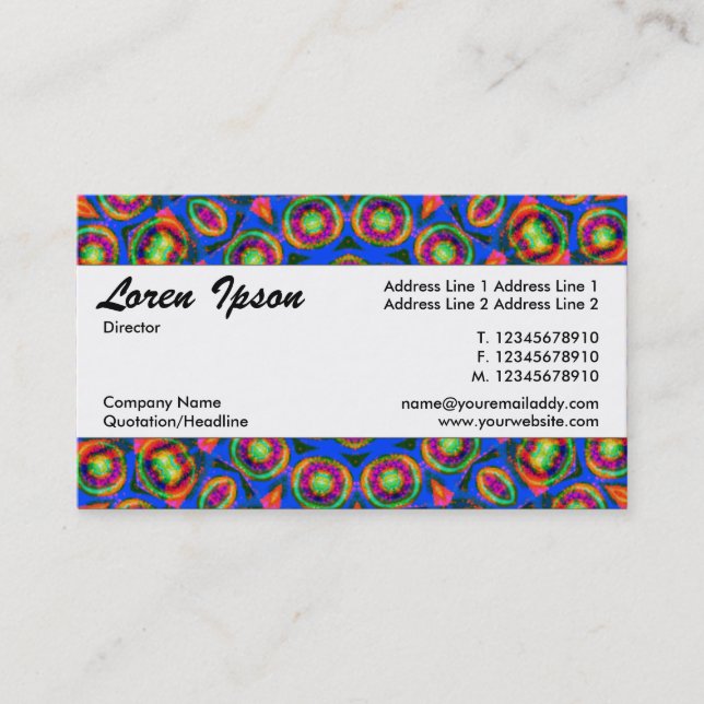 Cartão De Visita Banda central 066 (Frente)