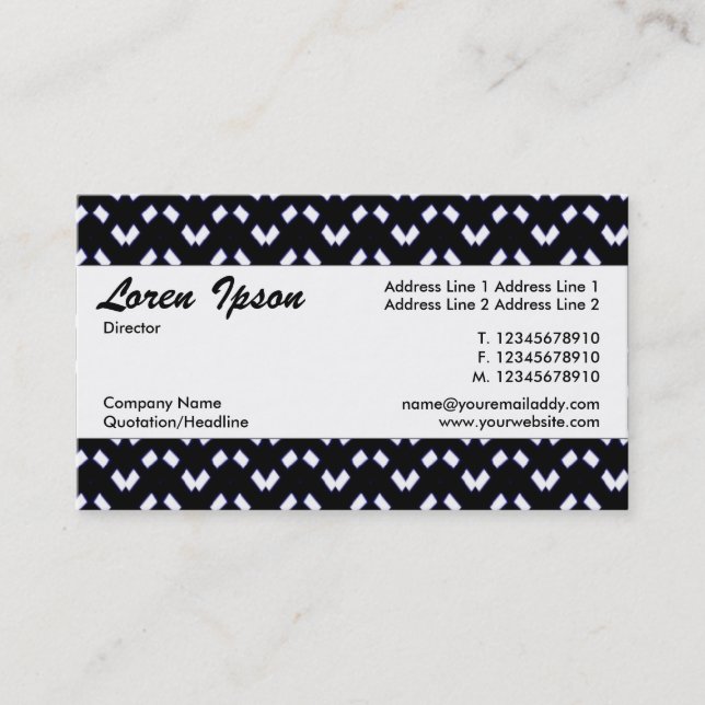 Cartão De Visita Banda central 080 (Frente)