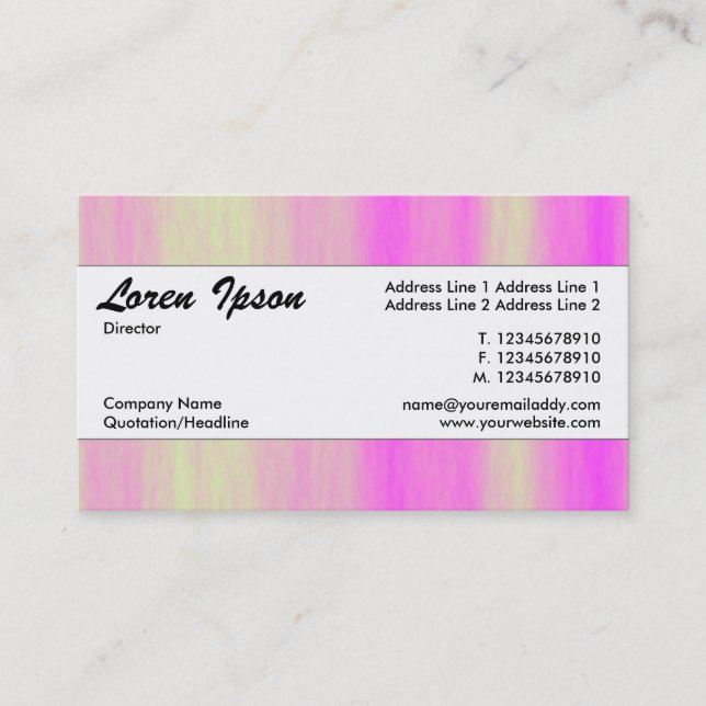 Cartão De Visita Banda central 081 (Frente)