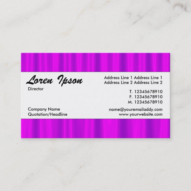 Cartão De Visita Banda central 086 (Frente)