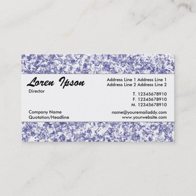 Cartão De Visita Banda central 089 (Frente)