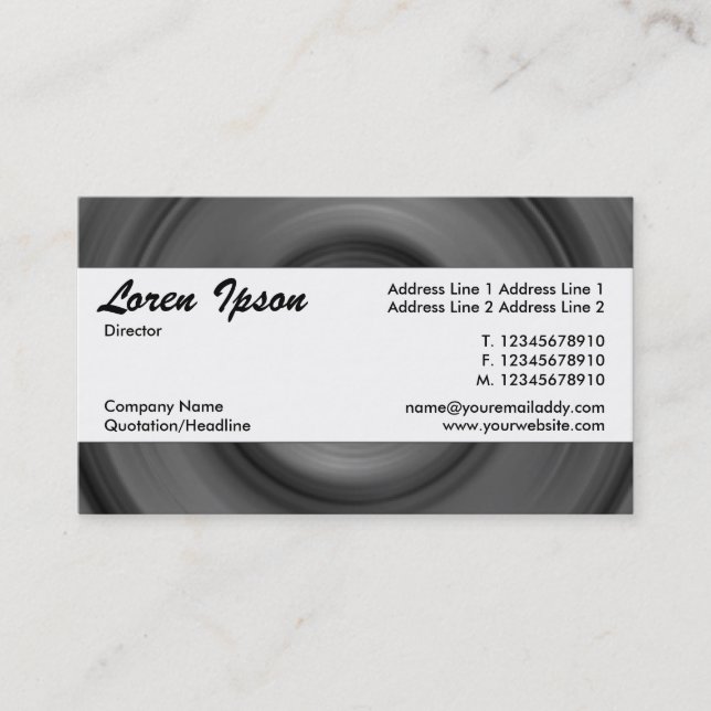 Cartão De Visita Banda central 096 (Frente)