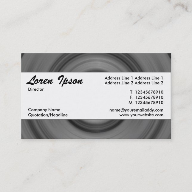 Cartão De Visita Banda central 097 (Frente)