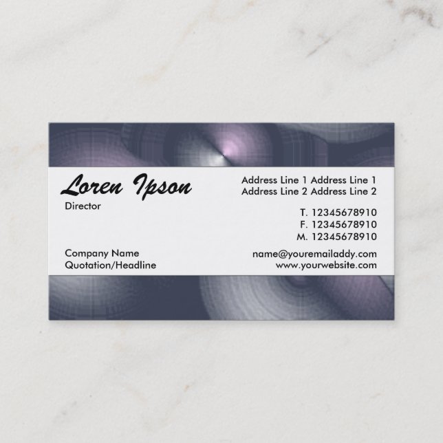 Cartão De Visita Banda central 104 (Frente)