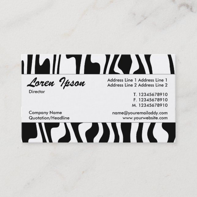 Cartão De Visita Banda central 106 (Frente)