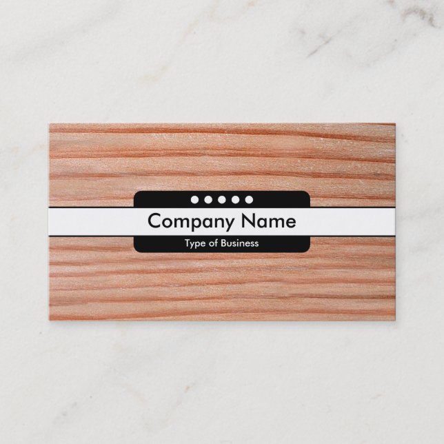 Cartão De Visita Banda central 5 pontos - Madeira 01 (Frente)