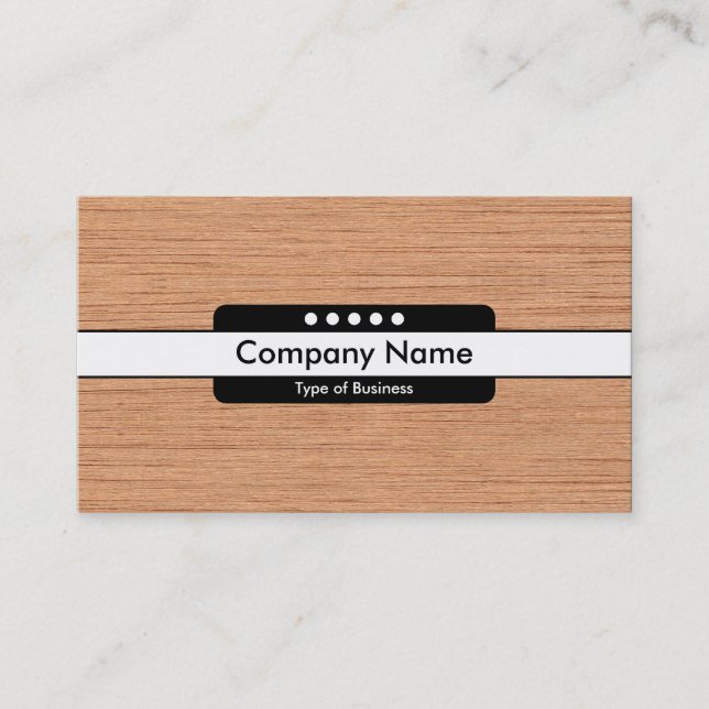 Cartão De Visita Banda central 5 pontos - Madeira 06 (Frente)