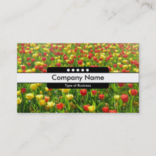 Cartão De Visita Banda central 5 pontos - Mar de tulipas II