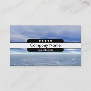 Cartão De Visita Banda central 5 pontos - Mar e céu