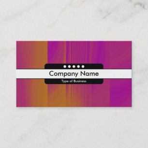 Cartão De Visita Banda central 5 pontos - Textura laranja e magenta