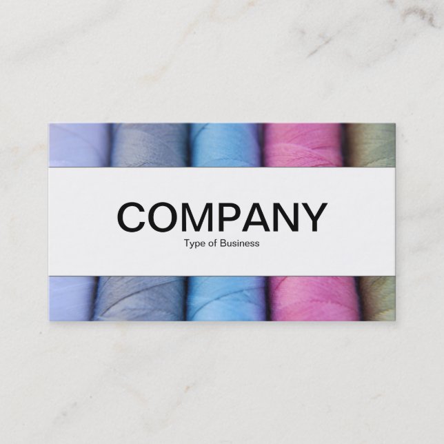Cartão De Visita Banda central - bobinas de algodão (Frente)