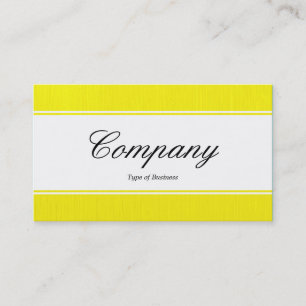 Cartão De Visita Banda central (borda) - Script - Amarelo pintado