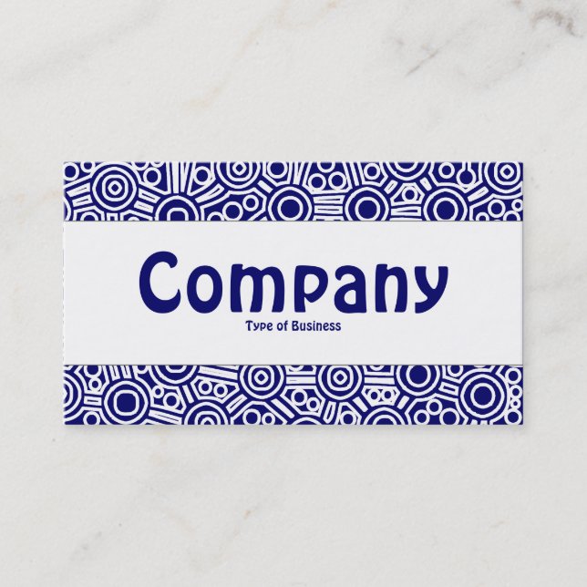 Cartão De Visita Banda central - Circuitos de Alienígena II - Azul  (Frente)