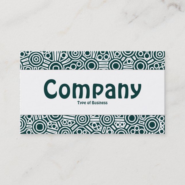 Cartão De Visita Banda central - Circuitos de Alienígena II - Verde (Frente)