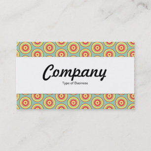 Cartão De Visita Banda central - Círculos coloridos 01