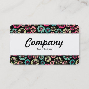 Cartão De Visita Banda central - Flores do Abstrato 031023