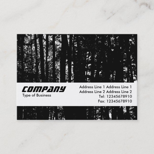 Cartão De Visita Banda de Textura - HC de Florestas Escuras (Frente)
